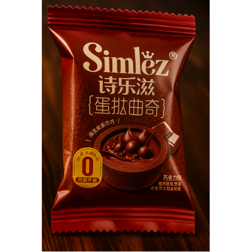 SIMLEZ Мини-тарты с хрустящими шариками в шоколадном соусе, 80 г SIMLEZ Мини-тарты с хрустящими шариками в шоколадном соусе, 80 г