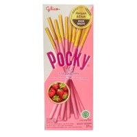 POCKY Gliko Покки мини бокс, земляника и клубника, 21г