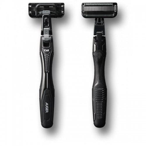 KAI AUGER Безопасная мужская бритва с 5-ю лезвиями (6 сменных кассет) KAI AUGER Безопасная мужская бритва с 5-ю лезвиями (6 сменных кассет)