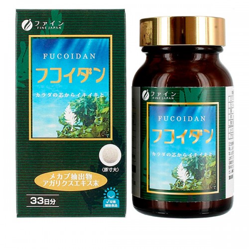 Пищевая добавка Fine Japan Фукоидан и Агарикус, 90 таблеток на 15 дней