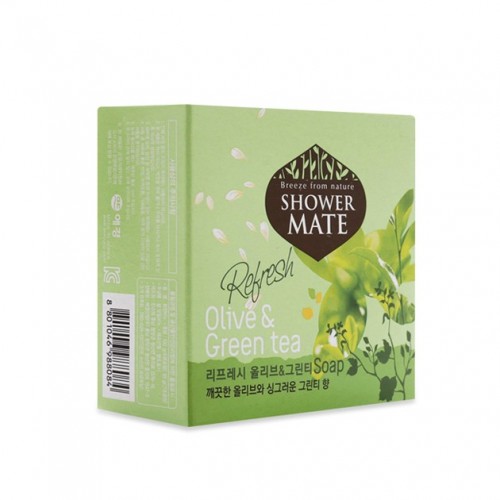 Kerasys Мыло косметическое Шауэр Мэйт Оливковое, 100г