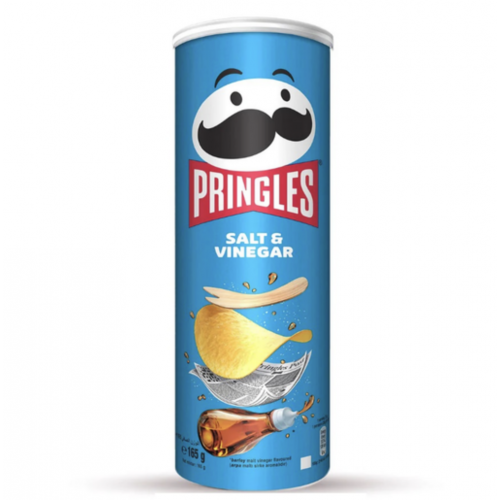 Pringles Salt & Vinegar Чипсы Принглс Соль и Уксус, 165 г