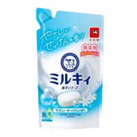 COW Milky Молочный гель для душа c маслом ши и скваланом, с ароматом цветочного мыла и пудровыми нотками