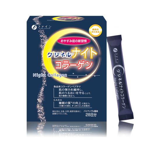 Fine Japan Night fish Collagen 2500 Ночной коллаген для ухода за кожей, 28 стиков на 28 дней Fine Japan Night fish Collagen 2500 Ночной коллаген для ухода за кожей, 28 стиков на 28 дней