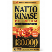 Minami Nattokinase Premium Премиум Наттокиназа 180,000 FU для поддержки сердечно-сосудистой системы, профилактики тромбозов