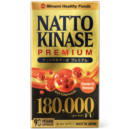 Minami Nattokinase Premium Премиум Наттокиназа 180,000 FU для поддержки сердечно-сосудистой системы, профилактики тромбозов
