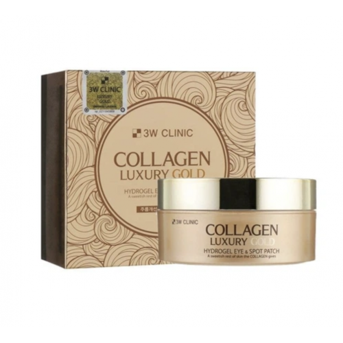 3W Clinic Collagen Luxury Gold Hydrogel Eye&Spot Patch Патчи гидрогелевые с коллагеном и золотом