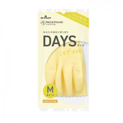 SHOWA GLOVES Nice Hand DAYS Хозяйственные перчатки с флисовой подкладкой и усиленными кончиками пальцев