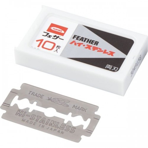 FEATHER 'Flamingo T' Сменные двухсторонние лезвия (с платиной), 10 шт FEATHER 'Flamingo T' Сменные двухсторонние лезвия (с платиной), 10 шт