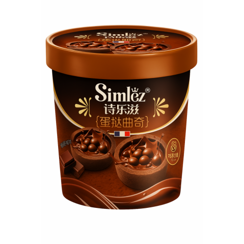 SIMLEZ Мини-тарты с хрустящими шариками в шоколадном соусе, 80 г