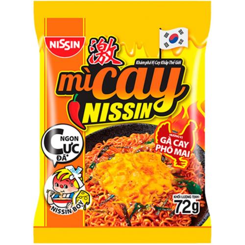 Nissin Лапша Ниссин с острой курицей и сыром