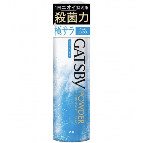 Mandom Мужской дезодорант-антиперспирант Gatsby Deodorant Powder с ментолом и пудрой для гладкости кожи 'Освежающий цитрус', 130 г