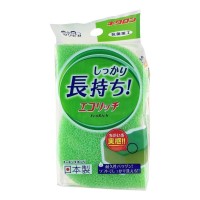 Kikulon ECO-RICH Губка для посуды с антибактериальной пропиткой, трехслойная, мягкий верхний слой, 1 шт