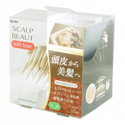 SCALP BEAUT SHAMPOO BRUSH SOFT Массажер для кожи головы, для ослабленных волос, мягкий SCALP BEAUT SHAMPOO BRUSH SOFT Массажер для кожи головы, для ослабленных волос, мягкий
