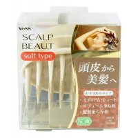 SCALP BEAUT SHAMPOO BRUSH SOFT Массажер для кожи головы, для ослабленных волос, мягкий