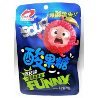 Кислые фруктовые конфеты LUXIING со вкусом личи