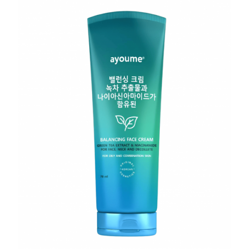 AYOUME GREEN TEA & NIACINAMIDE Крем для лица балансирующий с зеленым чаем и ниацинамидом