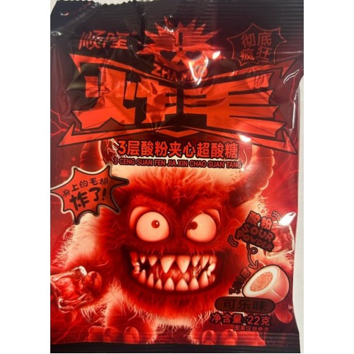 Кислые леденцы Zha Mao ЗУБАСТИК со вкусом Кока-Колы