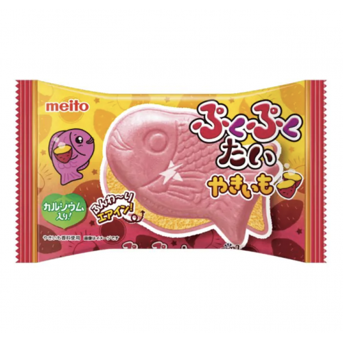 Meito Тайяки Вафельное печенье из пористого шоколада с БАТАТОМ Рыбка Пуку-Пуку