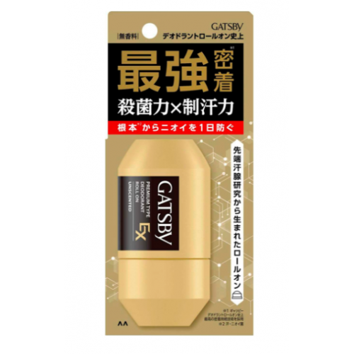 MANDOM Gatsby EX Premium Fragrance free Мужской дезодорант-антиперспирант роликовый, с двумя типами антибактериальных ингредиентов
