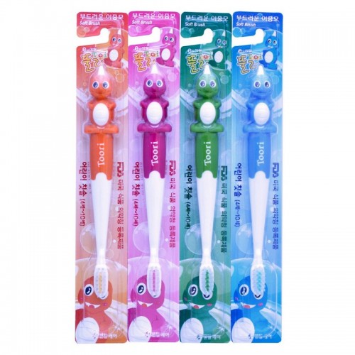 Набор детских зубных щеток для детей 4-10 лет