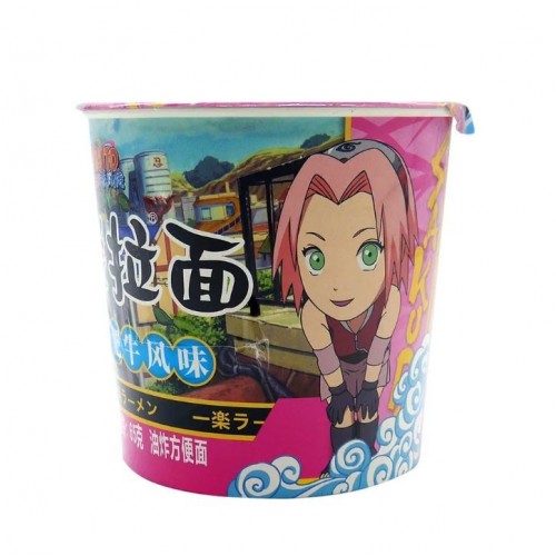 Лапша Наруто. Сакура с Бамбуковыми полосками и овощами на мясном бульоне (больш стакан роз.), 90г Лапша Наруто. Сакура с Бамбуковыми полосками и овощами на мясном бульоне (больш стакан роз.), 90г