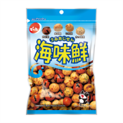 Denroku Японские арахисовые снеки '4 вкуса моря' с морепродуктами, 75 г Denroku Японские арахисовые снеки '4 вкуса моря' с морепродуктами, 75 г