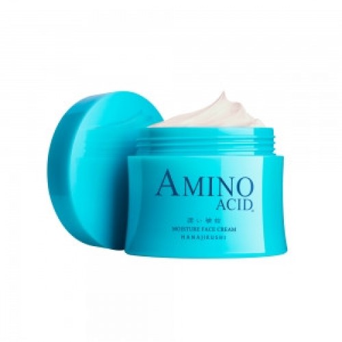 HANAJIRUSHI Интенсивный увлажняющий крем для лица с 11 видами аминокислот, 3 типами гиалуроновой кислоты, коллагеном, 3 видами керамидов, экстрактом коикса, 80 гр