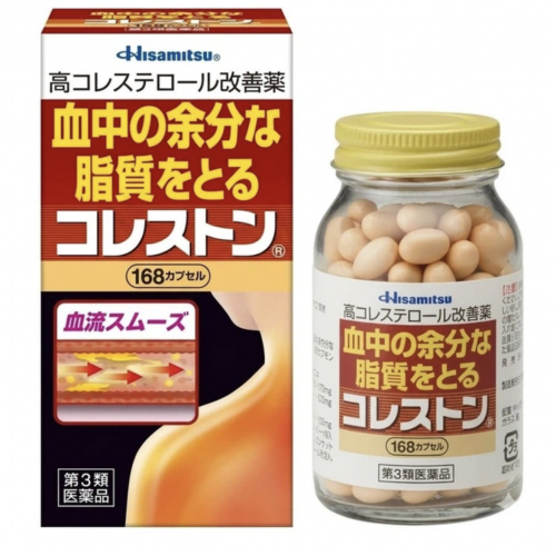 Hisamitsu Холестон Комплекс для очищения сосудов и понижения холестерина в крови, 168 капсул