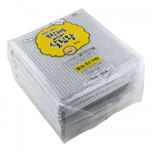 Insan Губка-скраббер для мытья посуды с волокнами из нержавеющей стали Insan Губка-скраббер для мытья посуды с волокнами из нержавеющей стали