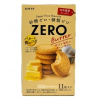 Lotte Печенье бисквитное Zero Butter без сахара, вкус сливочного масла