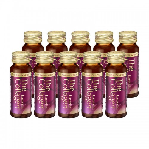 Shiseido The Collagen Luxe Rich Жидкий премиум коллаген, 10 бутылочек по 50 мл Shiseido The Collagen Luxe Rich Жидкий премиум коллаген, 10 бутылочек по 50 мл