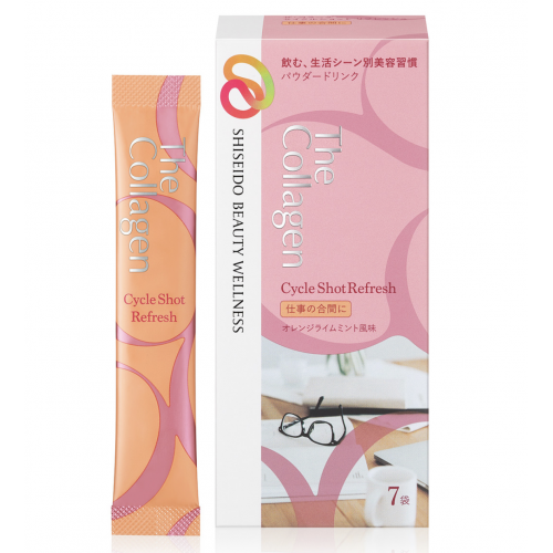 Shiseido The Collagen Cycle Shot Refresh Коллаген с кроцетином для рабочего настроя