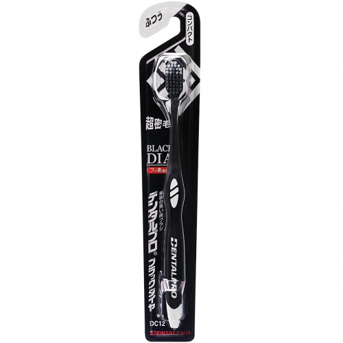 Dentalpro Black-Dia Compact Зубная щётка с платиновой коллоидной керамикой и щетиной алмазной формы