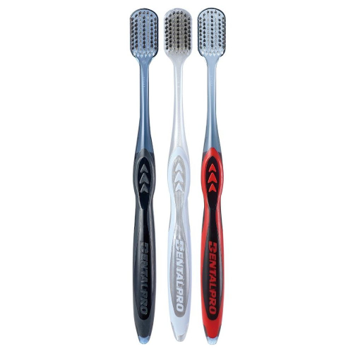 Dentalpro Black-Dia Super-fine Hair Wide Зубная щётка с платиновой коллоидной керамикой, с широкой головкой и ультратонкими щетинками, мягкая Dentalpro Black-Dia Super-fine Hair Wide Зубная щётка с платиновой коллоидной керамикой, с широкой головкой и ультратонкими щетинками, мягкая