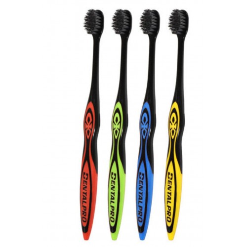 DENTALPRO Black Soft Ultra Slim Щетка зубная с платиновой коллоидной керамикой, с ультратонкими щетинками, мягкая DENTALPRO Black Soft Ultra Slim Щетка зубная с платиновой коллоидной керамикой, с ультратонкими щетинками, мягкая