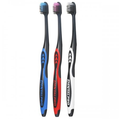 Dentalpro Black-Dia Super-fine Hair Super Compact Зубная щётка с платиновой коллоидной керамикой, многоуровневая с ультратонкой щетиной алмазной формы, с суперкомпактной головкой, жесткая Dentalpro Black-Dia Super-fine Hair Super Compact Зубная щётка с платиновой коллоидной керамикой, многоуровневая с ультратонкой щетиной алмазной формы, с суперкомпактной головкой, жесткая