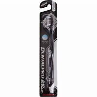 Dentalpro Black-Dia Clear Зубная щётка многоуровневая с ультратонкой щетиной алмазной формы и резиновыми щетинками, с компактной головкой, мягкая