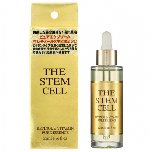 Антивозрастная сыворотка KORJAPAN  со стволовыми клетками, экзосомами, 2 видами ретинола, липосомами и витамином С, 55 мл