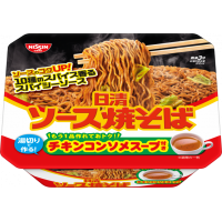 NISSIN Лапша Ниссин с соусом Якисоба на курином бульоне, 104 г