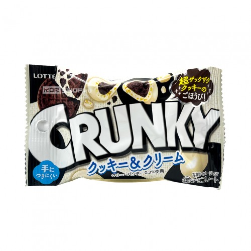 Lotte Шоколадное драже Crunky Печенье и сливки, 37 г