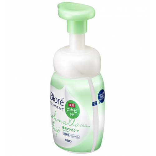KAO Biore Marshmallow Whip Acne Care Пенка для умывания кожи, склонной к акне, цветочный аромат, диспенсер, 150 мл KAO Biore Marshmallow Whip Acne Care Пенка для умывания кожи, склонной к акне, цветочный аромат, диспенсер, 150 мл