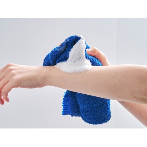 AISEN BY515 Kimehada Body Towel Super Hard Массажная мочалка для тела (очень жёсткая), синяя AISEN BY515 Kimehada Body Towel Super Hard Массажная мочалка для тела (очень жёсткая), синяя