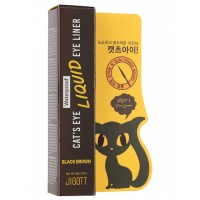 Jigott Cat's Eye Waterproof Liquid Eyeliner (Black Brown) Подводка для глаз чёрно‑коричневая