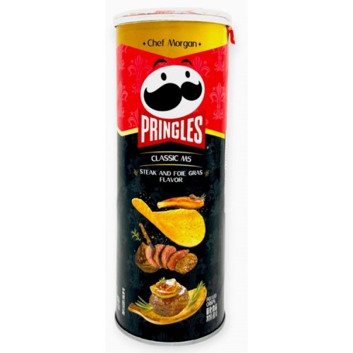 Чипсы Pringles со вкусом говяжьего стейка и фуа-гра