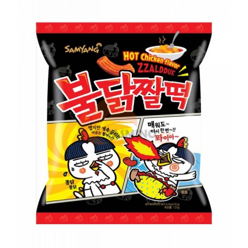 Samyang Чипсы Zzaldduk со вкусом мега острой курицы, 120 г
