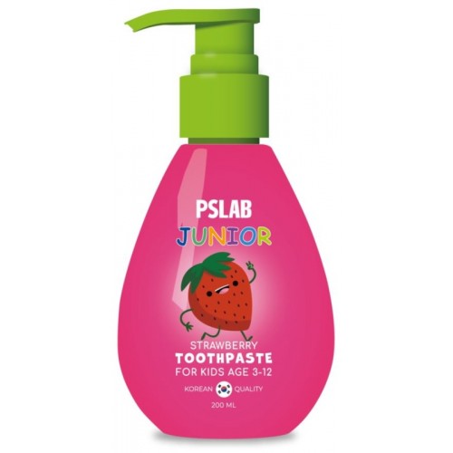 Детская зубная паста со вкусом клубники PSLAB, 200 мл