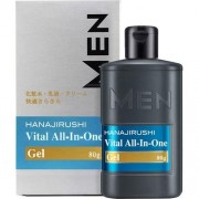 Мужской увлажняющий гель для лица ALL-In-One 'всё в одном' с тальком, аргинином, ментолом и растительными экстрактами HANAJIRUSHI, 80 гр Мужской увлажняющий гель для лица ALL-In-One 'всё в одном' с тальком, аргинином, ментолом и растительными экстрактами HANAJIRUSHI, 80 гр