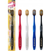 EBISU Premium Care Зубная щетка с увеличенной чистящей головкой овальной формы, со сверхтонкими концами щетинок, 6-рядная, средней жесткости EBISU Premium Care Зубная щетка с увеличенной чистящей головкой овальной формы, со сверхтонкими концами щетинок, 6-рядная, средней жесткости