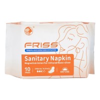 FRISS Sanitary Pad Премиальные гигиенические прокладки для женщин, дневные (Чип 4 в 1 с турмалином и наносеребром)
